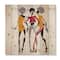 Designart - African American Women Silhouettes II - Modern Print on Natural Pine Wood